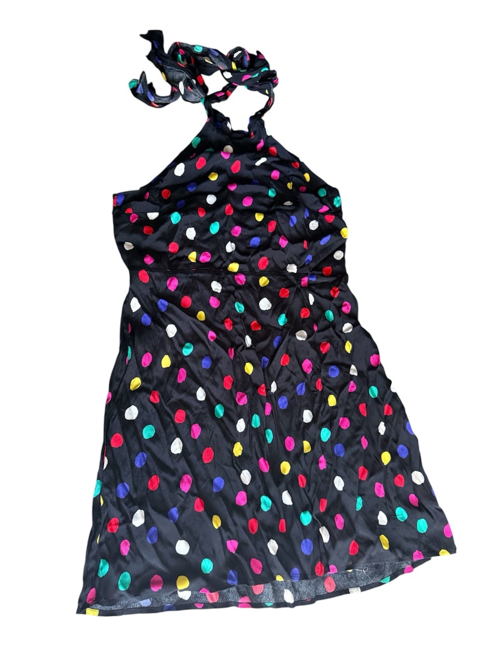 RIXO for Target Black Polka Dot Sleeveless Halter Dress .
Size L - Picture 4 of 13